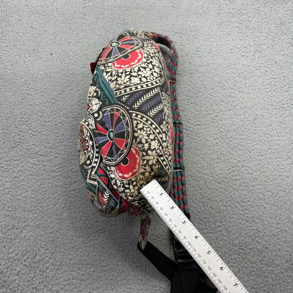 KAVU Rope Bag Crosssbody Multi-Color Mandala Canvas Sling Backpack Outdoor Pack